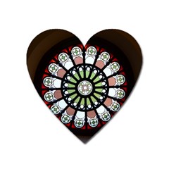 Color Light Glass Heart Magnet by Pakrebo