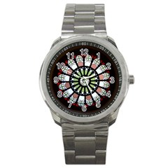 Color Light Glass Sport Metal Watch by Pakrebo