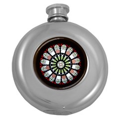 Color Light Glass Round Hip Flask (5 Oz) by Pakrebo