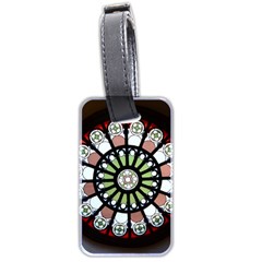 Color Light Glass Luggage Tags (two Sides) by Pakrebo