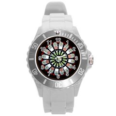 Color Light Glass Round Plastic Sport Watch (l) by Pakrebo