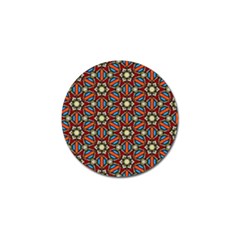 Pattern Stained Glass Church Golf Ball Marker by Pakrebo