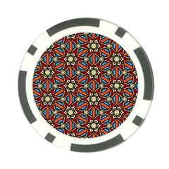 Pattern Stained Glass Church Poker Chip Card Guard by Pakrebo