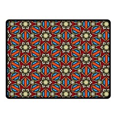 Pattern Stained Glass Church Fleece Blanket (small) by Pakrebo