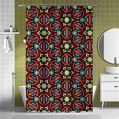 Pattern Stained Glass Church Shower Curtain 48  X 72  (small)  by Pakrebo