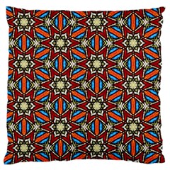 Pattern Stained Glass Church Large Cushion Case (one Side) by Pakrebo