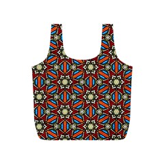 Pattern Stained Glass Church Full Print Recycle Bag (s) by Pakrebo