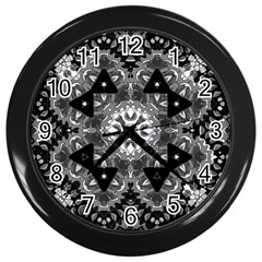 Mandala Calming Coloring Page Wall Clock (black) by Pakrebo