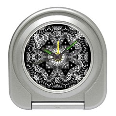 Mandala Calming Coloring Page Travel Alarm Clock