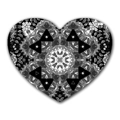 Mandala Calming Coloring Page Heart Mousepads by Pakrebo