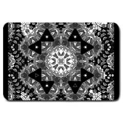 Mandala Calming Coloring Page Large Doormat  by Pakrebo