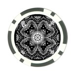 Mandala Calming Coloring Page Poker Chip Card Guard Front