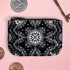 Mandala Calming Coloring Page Mini Coin Purse by Pakrebo