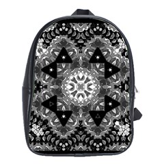 Mandala Calming Coloring Page School Bag (large) by Pakrebo