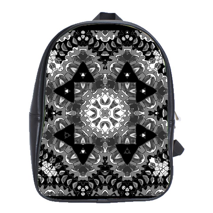 Mandala Calming Coloring Page School Bag (Large)