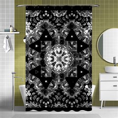 Mandala Calming Coloring Page Shower Curtain 48  X 72  (small)  by Pakrebo