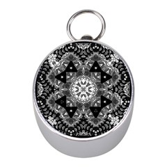 Mandala Calming Coloring Page Mini Silver Compasses by Pakrebo