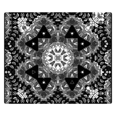 Mandala Calming Coloring Page Double Sided Flano Blanket (small)  by Pakrebo