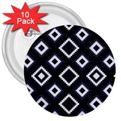 Native American Pattern 3  Buttons (10 pack) 