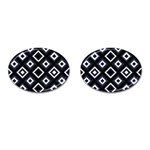 Native American Pattern Cufflinks (Oval) Front(Pair)