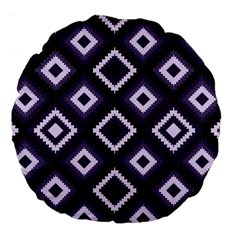 Native American Pattern Large 18  Premium Round Cushions by Valentinaart