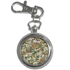 Wood Camouflage Military Army Green Khaki Pattern Key Chain Watches by snek