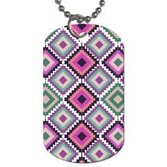 Native American Pattern Dog Tag (two Sides) by Valentinaart