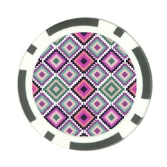 Native American Pattern Poker Chip Card Guard by Valentinaart