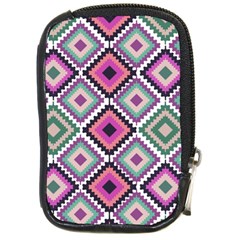 Native American Pattern Compact Camera Leather Case by Valentinaart