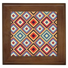 Native American Pattern Framed Tiles by Valentinaart