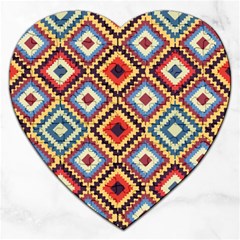 Native American Pattern Jigsaw Puzzle (heart) by Valentinaart