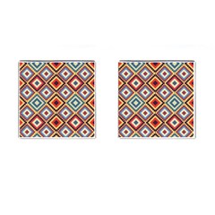 Native American Pattern Cufflinks (square) by Valentinaart