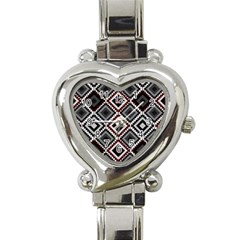 Native American Pattern Heart Italian Charm Watch