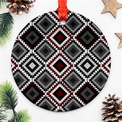 Native American Pattern Ornament (round) by Valentinaart