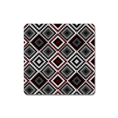 Native American Pattern Square Magnet by Valentinaart