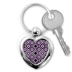 Native American Pattern Key Chains (heart)  by Valentinaart