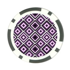 Native American Pattern Poker Chip Card Guard by Valentinaart