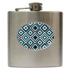 Native American Pattern Hip Flask (6 Oz) by Valentinaart