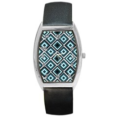 Native American Pattern Barrel Style Metal Watch by Valentinaart