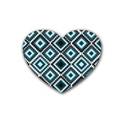 Native American Pattern Heart Coaster (4 Pack)  by Valentinaart