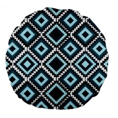 Native American Pattern Large 18  Premium Round Cushions by Valentinaart