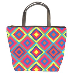 Native American Pattern Bucket Bag by Valentinaart