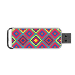 Native American Pattern Portable Usb Flash (one Side) by Valentinaart