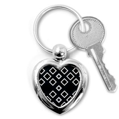 Native American Pattern Key Chains (heart)  by Valentinaart