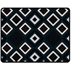 Native American Pattern Fleece Blanket (medium)  by Valentinaart