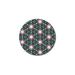 Stained Glass Pattern Church Window Golf Ball Marker (10 Pack) by Pakrebo