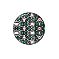 Stained Glass Pattern Church Window Hat Clip Ball Marker (4 Pack) by Pakrebo