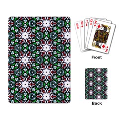 Stained Glass Pattern Church Window Playing Cards Single Design by Pakrebo