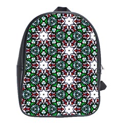 Stained Glass Pattern Church Window School Bag (large) by Pakrebo