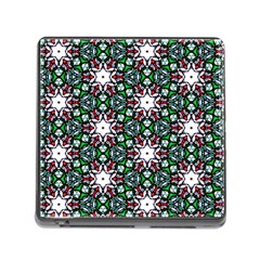 Stained Glass Pattern Church Window Memory Card Reader (square 5 Slot) by Pakrebo